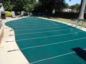 Swimming Pool Cover Installed